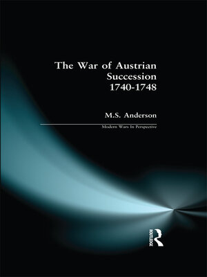 cover image of The War of Austrian Succession 1740-1748